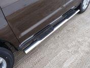 Пороги овальные с накладкой 120х60 мм для автомобиля Geely Emgrand X7 2013-, TCC Тюнинг GEELEMGX715-08