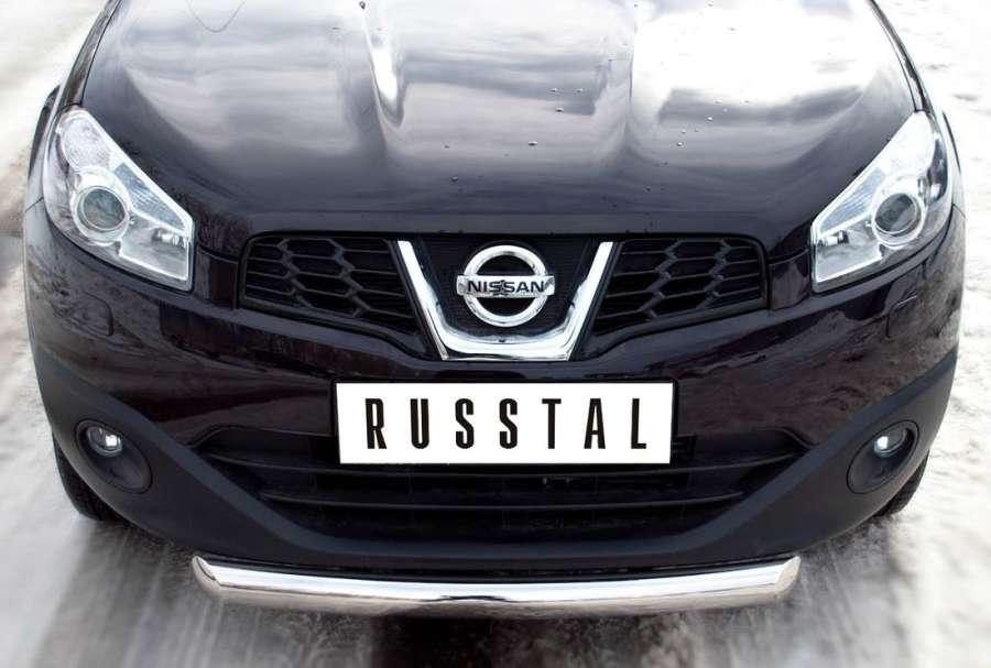 Защита переднего бампера d76 для Nissan Qashqai 2010, Slitkoff QNZ-000770
