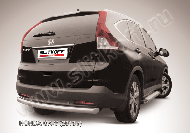Защита заднего бампера d76 радиусная Honda CR-V 2L (2011-2015) Black Edition, Slitkoff, арт. HCRV13-009BE