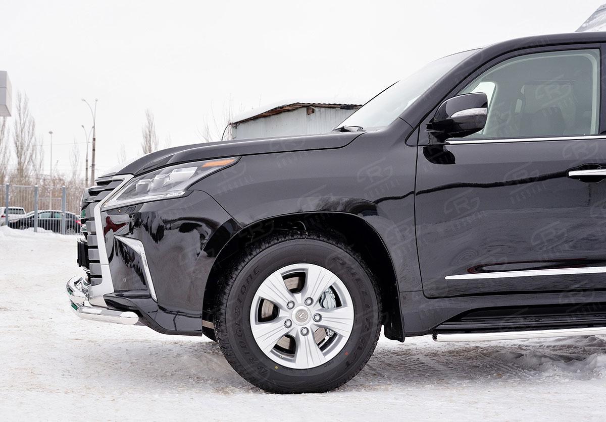 Защита переднего бампера d57/57 Lexus LX570/LX450d 2015, Slitkoff LLX4Z-002514