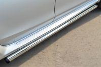 Пороги труба d57 вариант 2 для Nissan Terrano 2014, Slitkoff NTRT-001788