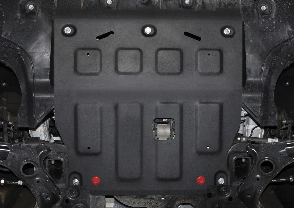 Защита картера и КПП АвтоБроня для Hyundai Elantra CN7 (V - 1.6; 2.0) 2021-н.в., штампованная, сталь 1.8 мм, с крепежом, 111.02386.1