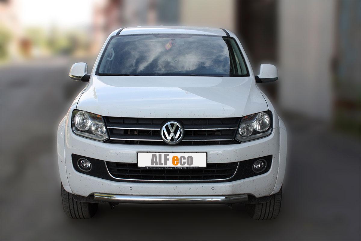 Защита передняя короткая D 60,3 для Volkswagen Amarok(Фольксваген Амарок), ALFeco арт. AMAR-10.03