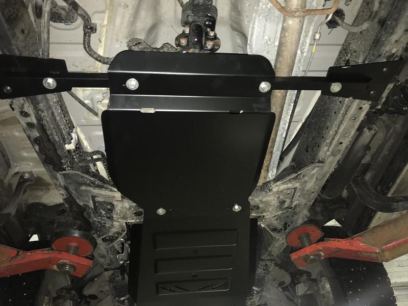 Защита КПП и РК для MITSUBISHI Pajero Sport III - для 3405, 2969  2016 -, V-2,4TD АТ; 3,0 АТ Super Select, Sheriff, сталь 3 мм, арт. 14.3405