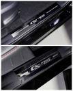 Накладки на пластиковые пороги (лист зеркальный надпись CS75) 4шт для автомобиля Changan CS75 FL 2020 арт. CHANCS7520-07
