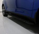 Пороги алюминиевые "Slim Line Black" 1720 мм для автомобиля Kia Soul 2019- TCC Тюнинг арт. KIASOUL19-15B