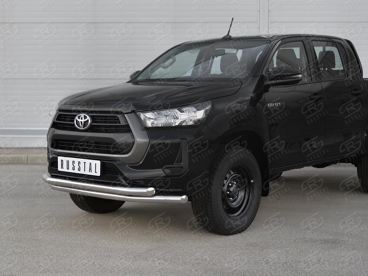 TOYOTA HILUX 2020- Защита переднего бампера d57 секции-d57 секции THZ-003495