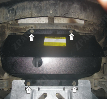 Защита двигателя, радиатора стальная Motodor для Great Wall Hover H3/H5 2013- (3 мм, сталь), 13104