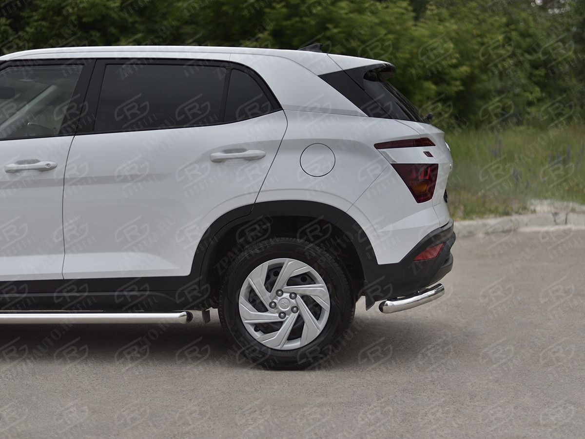 HYUNDAI CRETA 2021- Защита заднего бампера уголки d57 секции HCRZ-003828