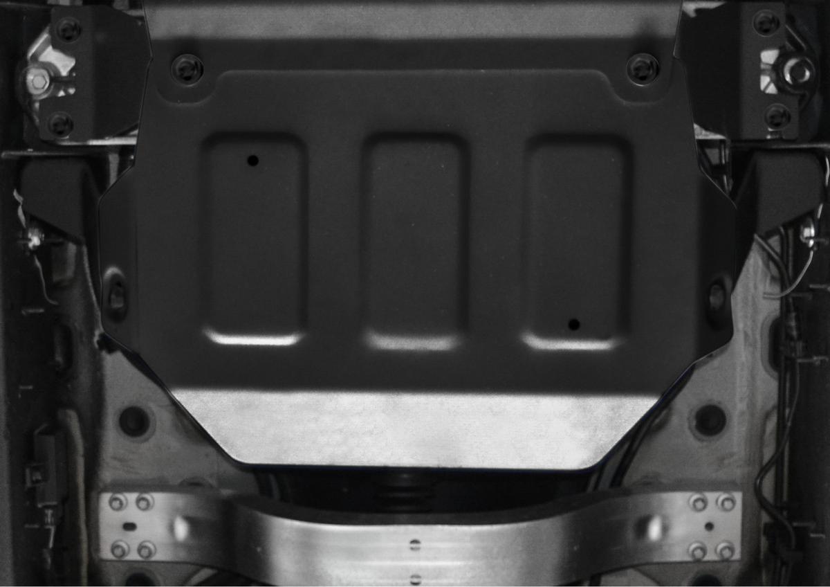 Защита РК Rival (черная) для Mercedes-Benz G-klasse W464 2018-н.в., штампованная, алюминий 6 мм, с крепежом, 2333.3954.1.6