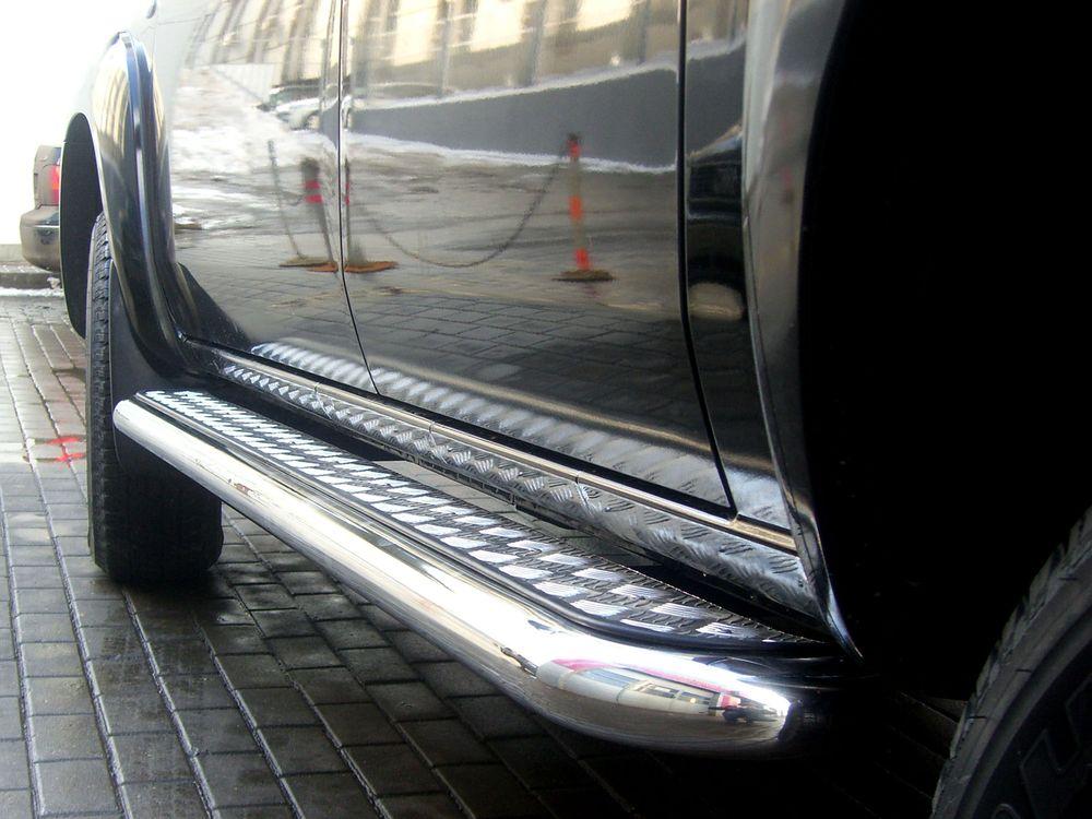 Пороги с листом d-60 для Mazda BT-50, Технотек MBT_2.2