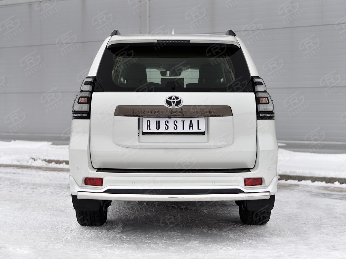 TOYOTA LC PRADO 150 BLACK ONYX 2020- Защита заднего бампера d57 секции(укороченная) LCPZ-003553