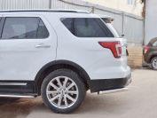Защита заднего бампера уголки d57 для Ford Explorer 2015, Slitkoff FEZ-002666