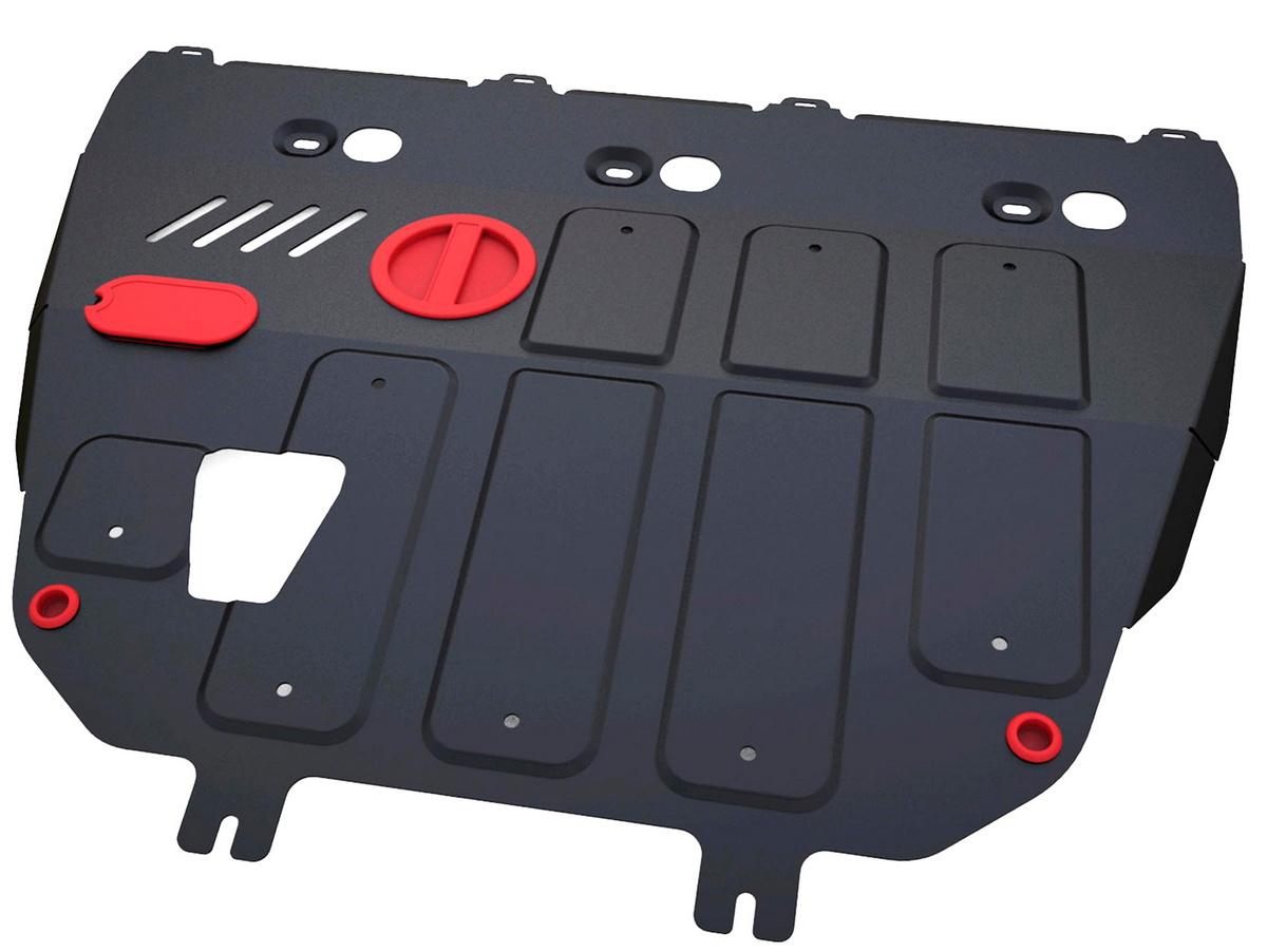 Защита картера и КПП АвтоБроня для DongFeng S30 (V - 1.6) 2013-2017, штампованная, сталь 1.8 мм, с крепежом, 111.09301.1