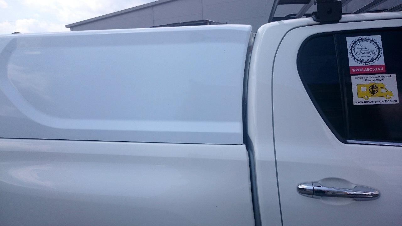ABC.TOHIL.BR.04W КРЫША (КУНГ) КУЗОВА ДЛЯ TOYOTA HILUX (ДВОЙНАЯ КАБИНА)(08.2015-) (БЕЛАЯ) 
(1 ДВЕРЬ) CARGO