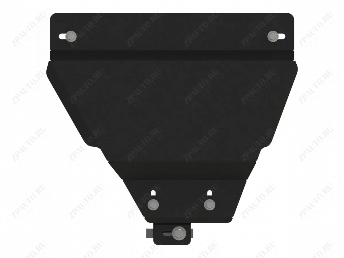 Защита РК для HYUNDAI Terracan (на штатную защиту) 2001 - 2007, V-3,5; 2,5 TD; 2,9 CRDI, Sheriff, сталь 3 мм, арт. 10.5076