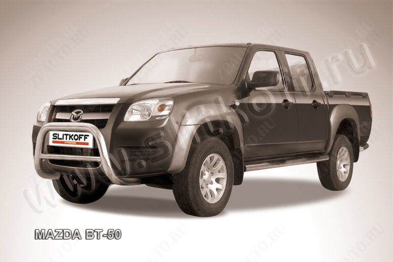 Кенгурятник d76 низкий Mazda BT-50 (2006-2011) , Slitkoff, арт. MZB002