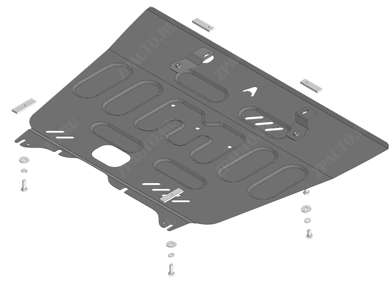 Защита АвтоСтандарт (Двигатель, Коробка переключения передач), 1,5 мм,  для Gac GS8  2023- арт. 57802