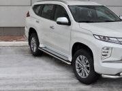 MITSUBISHI PAJERO SPORT 2021- Защита порогов d42 MPJST-003656