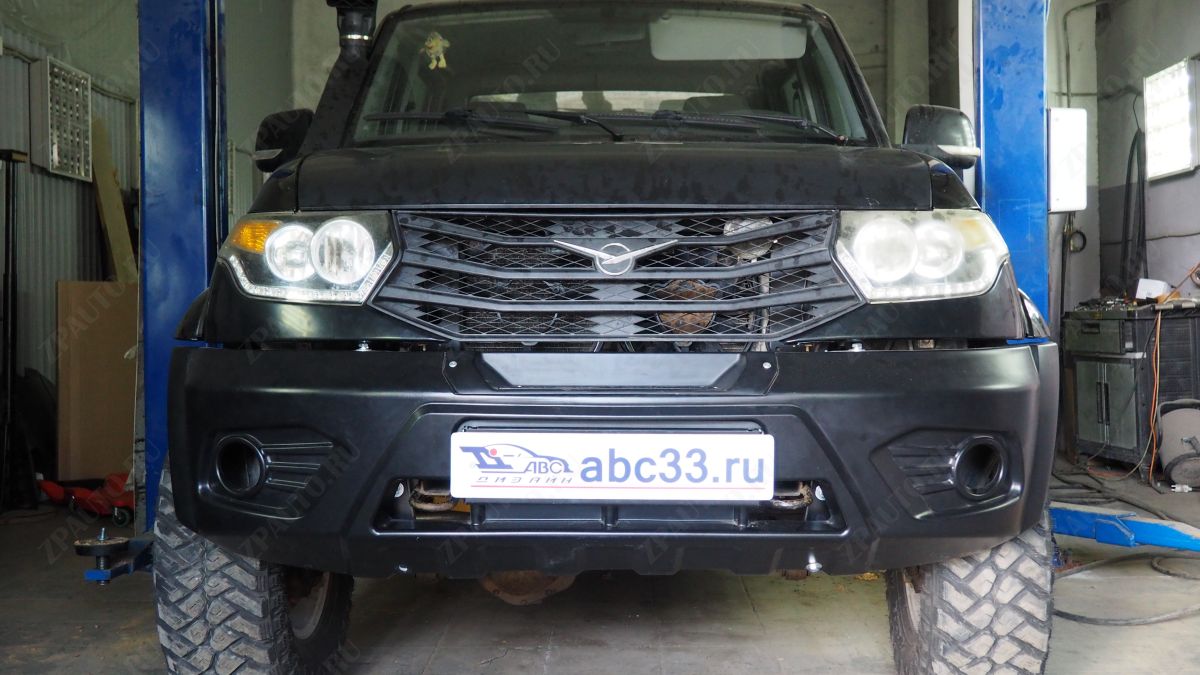 ABC.UAZ.FBHL.44 НАКЛАДКИ ПОД ФАРУ УАЗ ПАТРИОТ / ПИКАП / КАРГО ( 2015-) (ЛЕВАЯ+ПРАВАЯ)