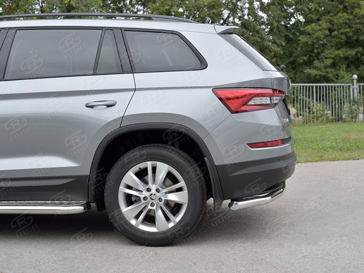 Защита заднего бампера d57 на Skoda Kodiaq, Slitkoff SKKZ-002779