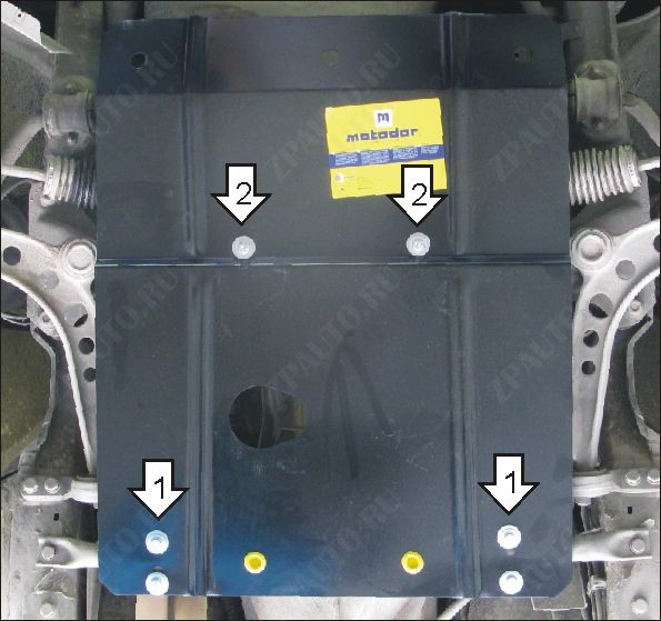 Защита двигателя стальная Motodor для BMW 3er Е36 1990-1998 (2 мм, сталь), 00205