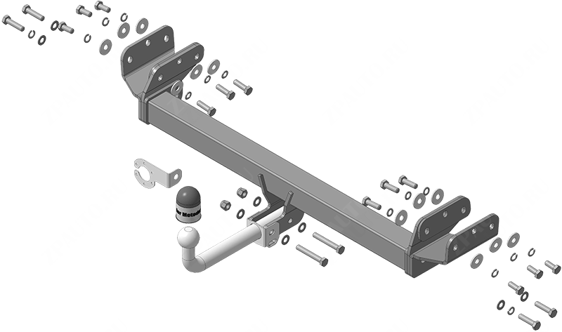 Фаркоп Omoda C5 2024-, тип шара A, MOTODOR, арт. 99028-A