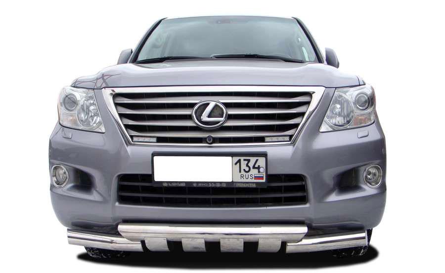 Защита переднего бампера (G) d76 для Lexus LX 570, LLX.570.07.05, Россия