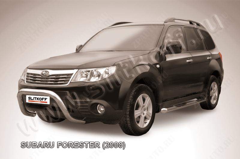 Кенгурятник d76 низкий рама Subaru Forester (2007-2013) , Slitkoff, арт. SF002