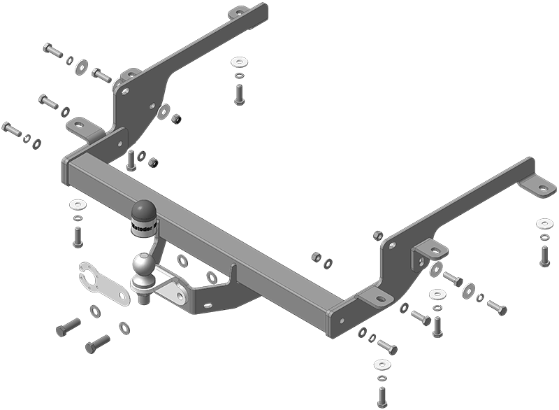 Фаркоп для Renault Master 2010-2014, тип шара FE, арт. 91716-FE