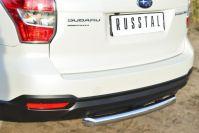 Защита заднего бампера d63 для Subaru Forester 2013, Руссталь SUFT-001603