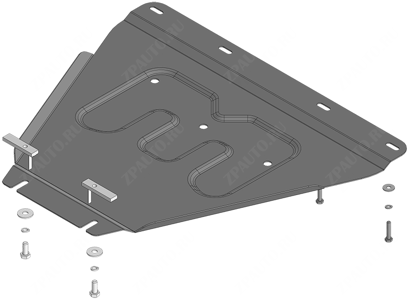 Защита стальная Мотодор (КПП), 2 мм,  SKM M7  2026-2026 арт. 72102