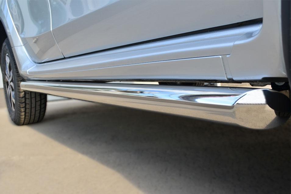 Пороги труба d57 вариант 1 для Nissan Terrano 2014, Slitkoff NTRT-001787