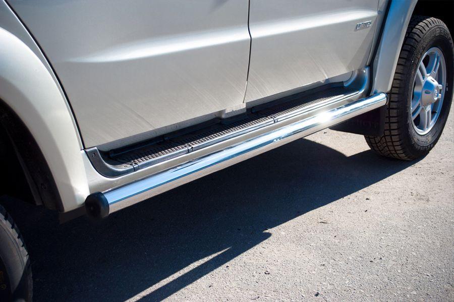 Пороги труба d57 вариант 2 для UAZ Patriot, Slitkoff UPT-0005042