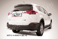 Уголки d76 Toyota Rav-4 (2012-2015) Black Edition, Slitkoff, арт. TR413-016BE