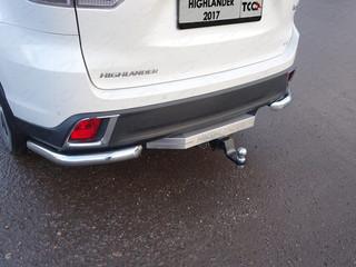 Защита задняя (уголки) 60,3 для автомобиля Toyota Highlander 2017-, TCC Тюнинг TOYHIGHL17-35