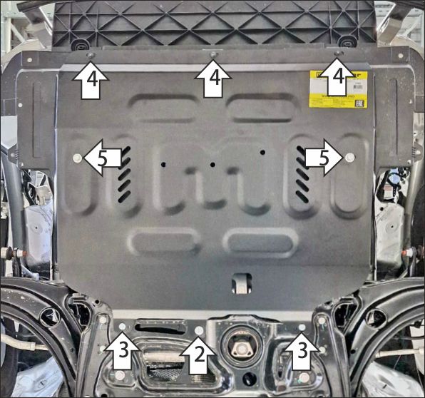 Ковер багажный модельный, высокий борт, FAW Bestune B70 (2020-), Элерон, арт. 73909