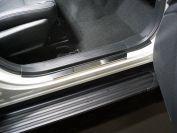 Накладки на пороги (лист зеркальный) 2шт  для автомобиля Subaru Forester (S5) 2018-