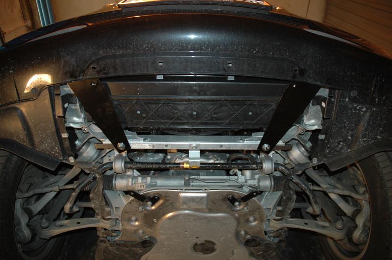 Защита радиатора и рулевой рейки для BMW GT установка на пыльник 2009 - 2017, V-3.0D, AT, Sheriff, алюминий 5 мм, арт. 03.2297