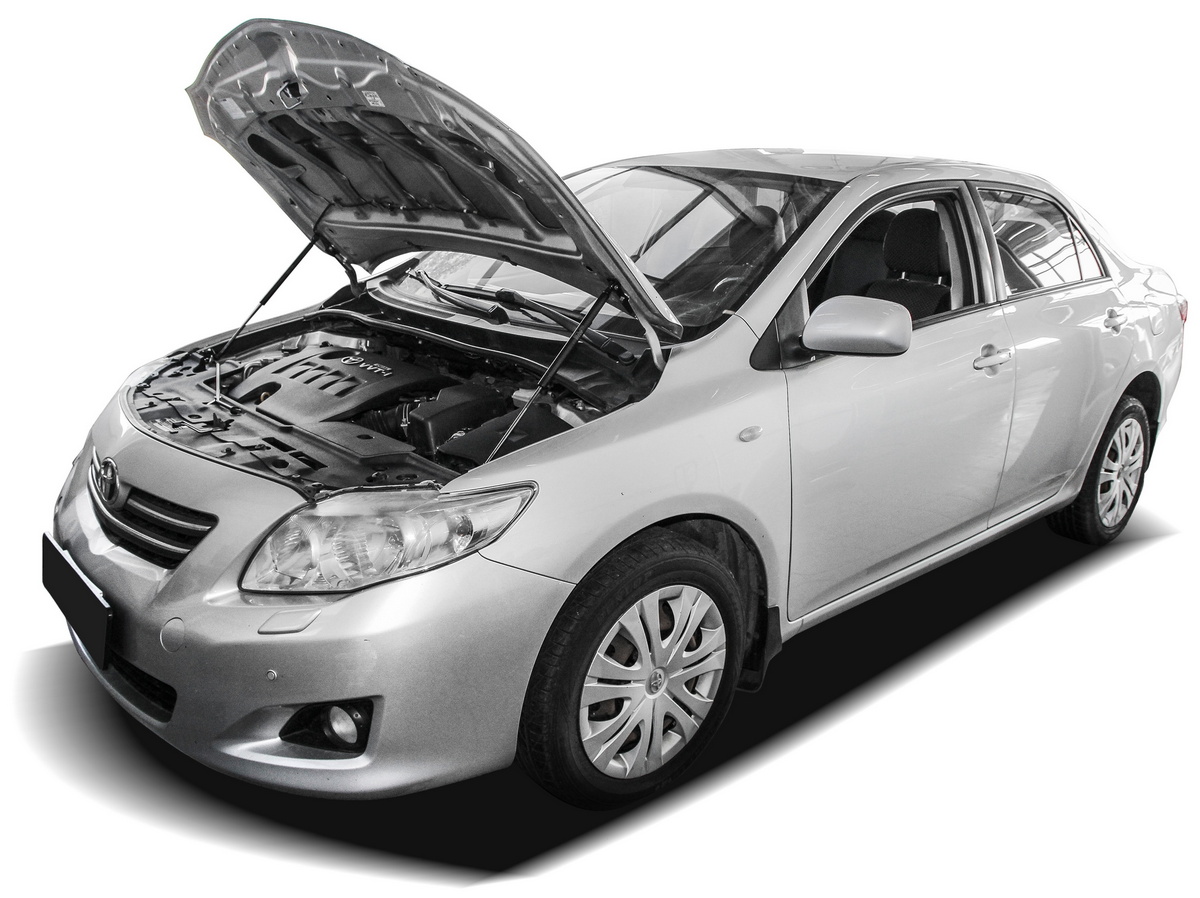 Амортизаторы капота АвтоУПОР (2 шт.) Toyota Corolla (2006-2012; 2010-2013), Rival, арт. UTOCOR021