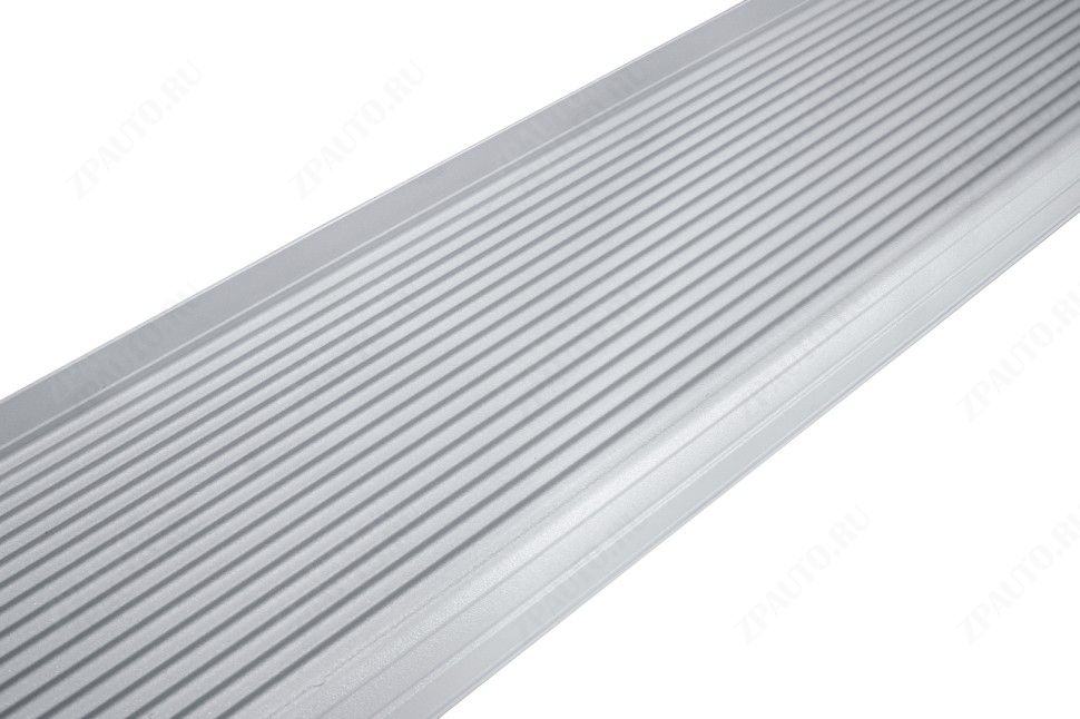 Пороги алюминиевые "Optima Silver" 1600 серебристые Lifan X60 (2011-2016) , Slitkoff, арт. AL-PL002