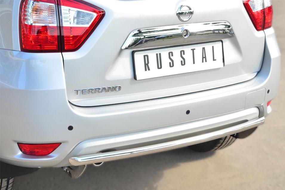 Защита заднего бампера d42 для Nissan Terrano 2014, Slitkoff NTRZ-001796