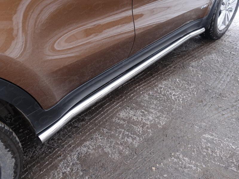 Пороги труба 60,3 мм для автомобиля Kia Sportage (QL) 2016-2018, TCC Тюнинг KIASPORT16-15