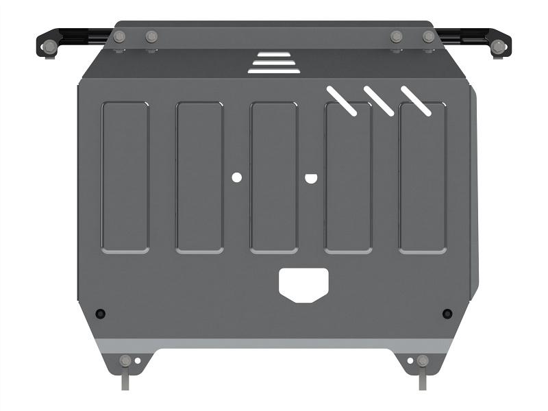Защита картера и КПП для KIA Rio III  2011 — 2017, V-1,4 AT. MT; 1,6 AT. MT;, Sheriff, алюминий 4 мм, арт. 11.2470