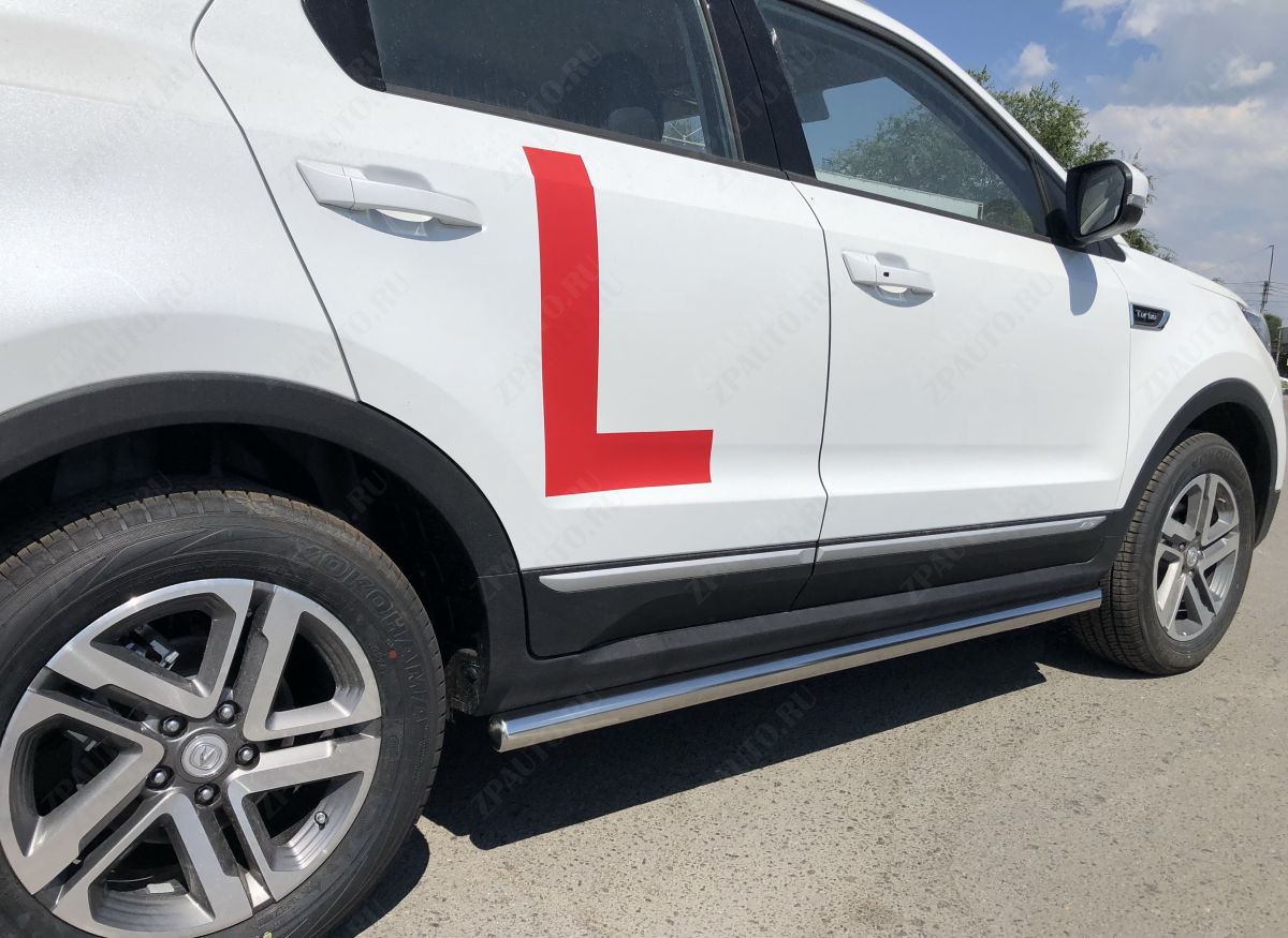 Защита штатного порога труба для автомобиля  CHANGAN CS55 2018- арт. CGCS55.18.32