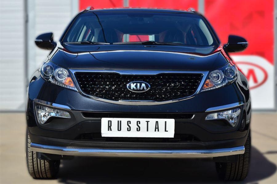 Защита переднего бампера d57 для KIA Sportage 2010-2015, Slitkoff KSGZ-001667