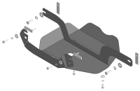 Защита стальная Мотодор (Задний дифференциал), 2 мм,  Ford Bronco Sport  2020-2024 арт. 70710