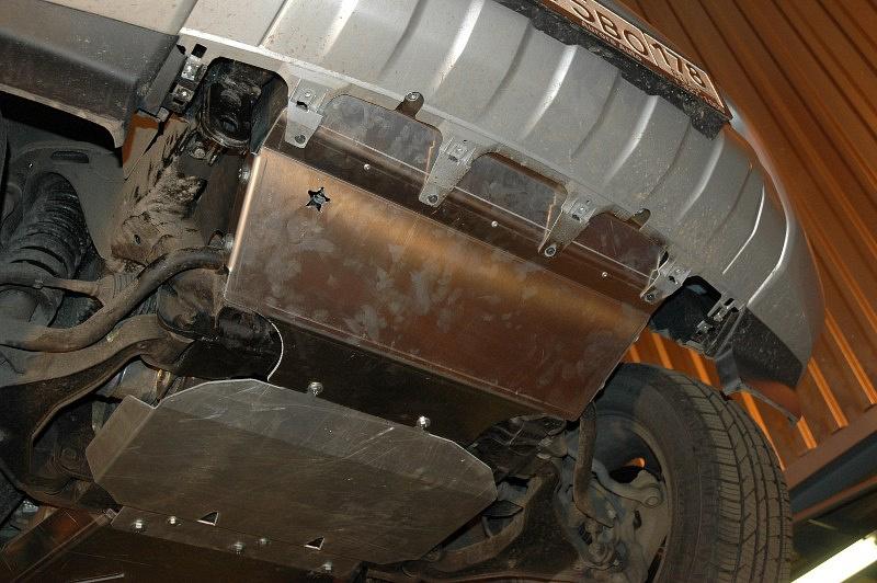 Защита радиатора для NISSAN Pathfinder   2005 - 2010, V-2,5; 4,0, Sheriff, алюминий 5 мм, арт. 15.1331