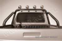 Дуга в кузов d76 с креплениями под ПТФ черная Uaz Pickup (2008-2014) , Slitkoff, арт. UPpic012B