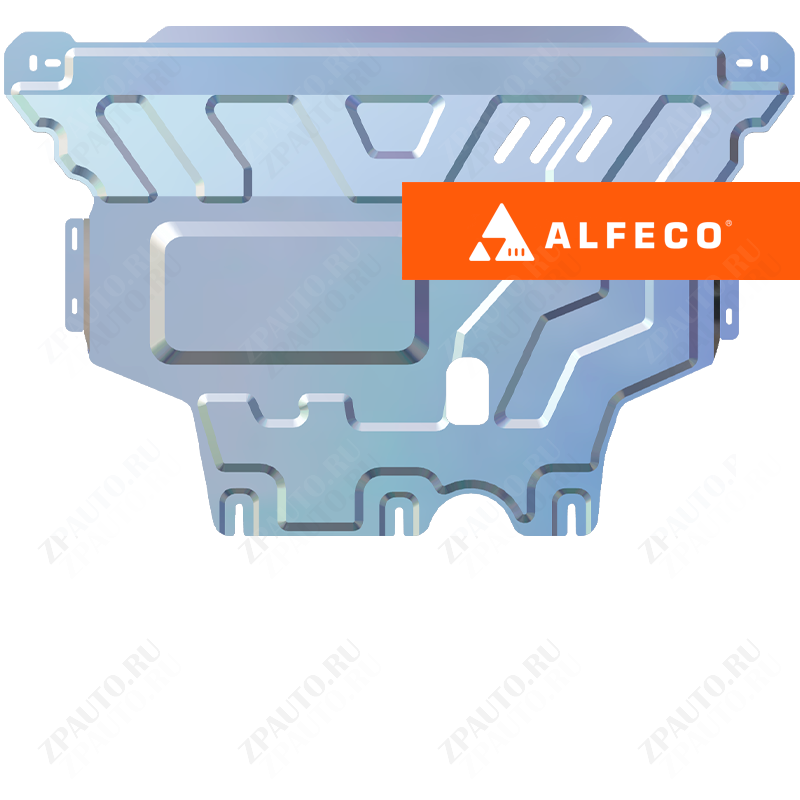 Защита  картера и КПП Volkswagen Jetta VII 2018- V-all , ALFeco, алюминий 5мм, арт. ALF3033al-5